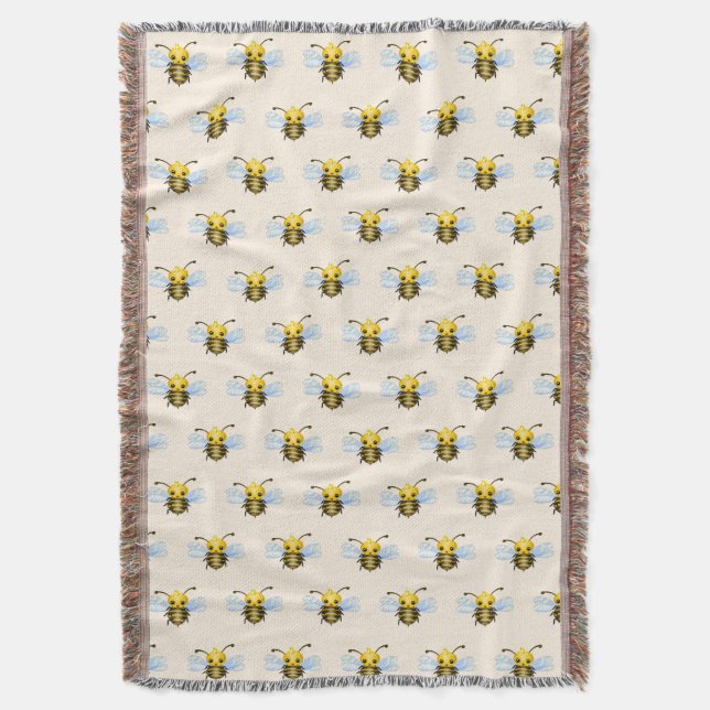 Manta Queen Bee Throw Blanket (Frente vertical)