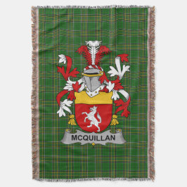 Manta Quillan irlandés o McQuillan escudo de armas Cr