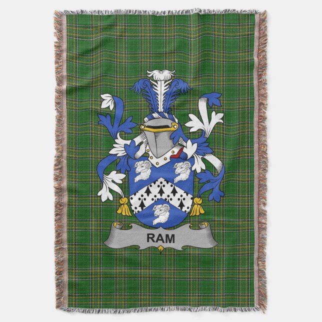 Manta Ram Coat de Armamento Irlandés Crest Irlanda (Frente vertical)