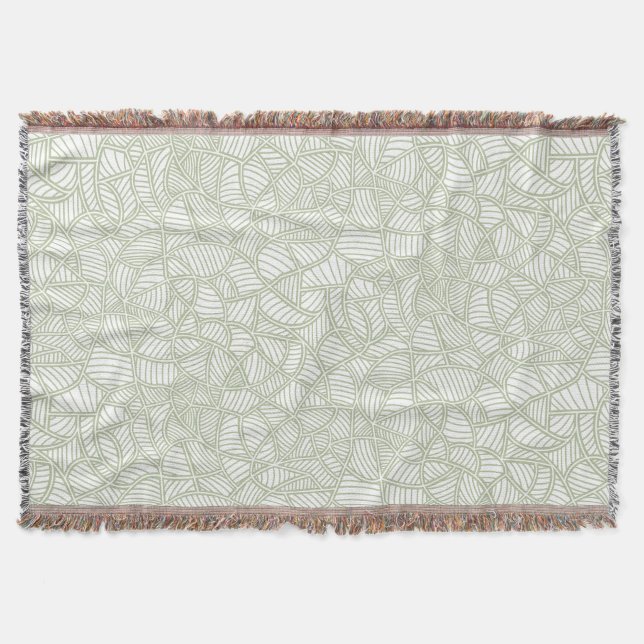 Manta Random Leaf Mosaic Pale Green (Anverso)
