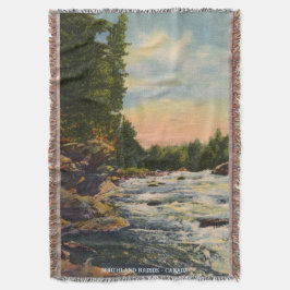 Manta Rapids al norte - Canada Throw Blanket