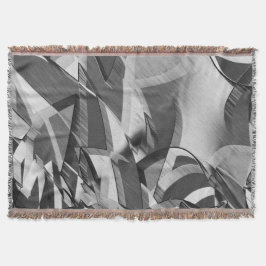 Manta Rasgos grises sobre la imagen negra con llovizna