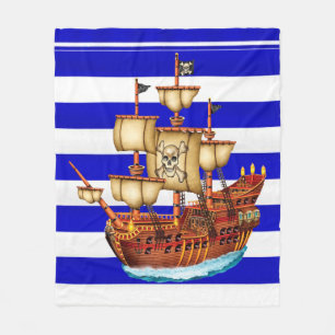 Manta rayada del paño grueso y suave del barco