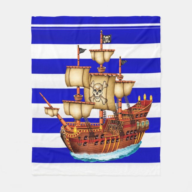 Manta rayada del paño grueso y suave del barco (Anverso)