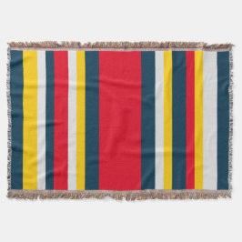 Manta Rayas amarillas rojas azules