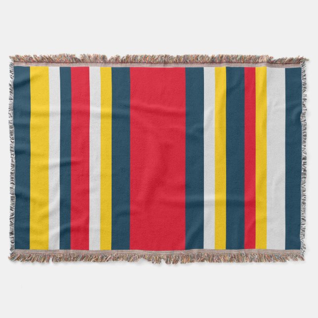 Manta Rayas amarillas rojas azules (Anverso)