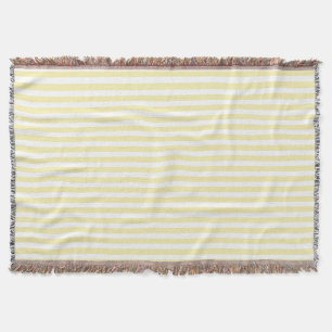 Manta Rayas de caramelo amarillo y blanco