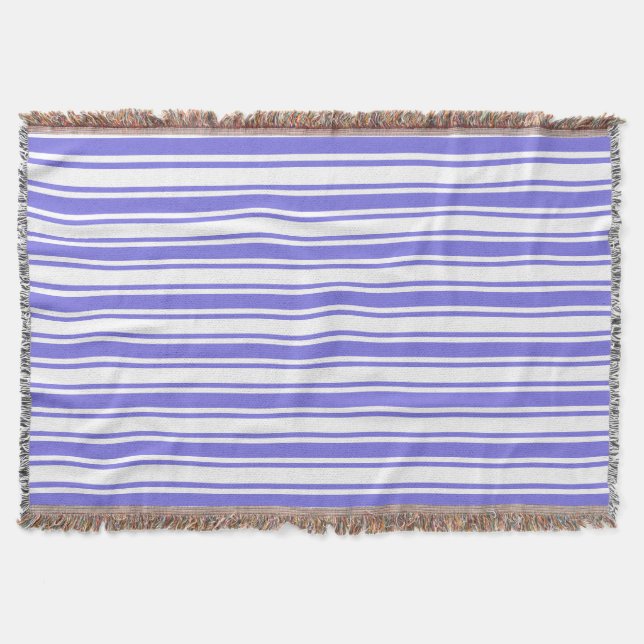 Manta Rayas de caramelo azul y blanco (Anverso)
