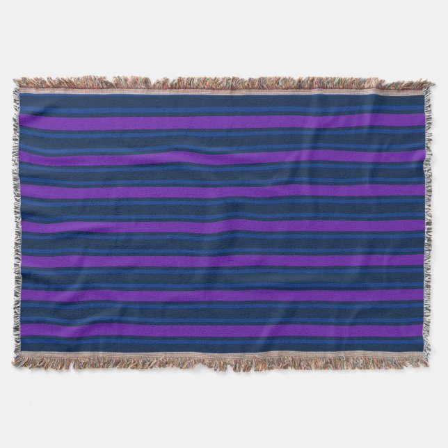 Manta Rayas de caramelo azul y violeta (Anverso)
