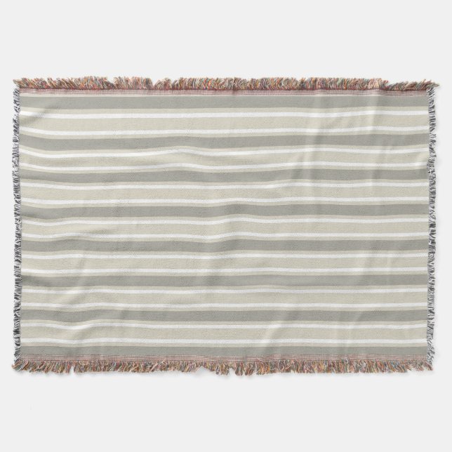 Manta Rayas de caramelo beige (Anverso)