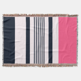 Manta Rayas Pastel Azul Rosa