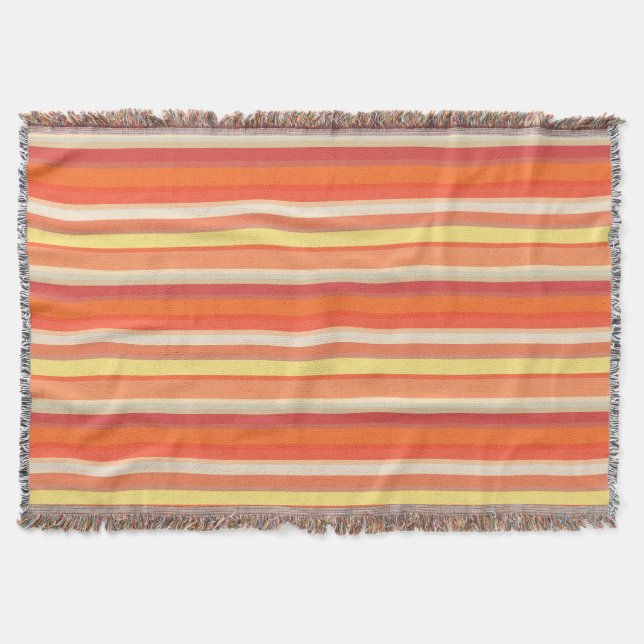 Manta Rayas rojas de naranja suave (Anverso)