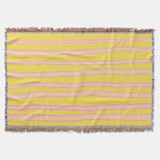 Manta Rayas rosa amarillo pálido (Anverso)
