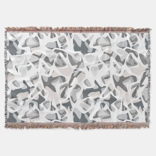 Manta Rayos de color gris claro Abstracto patrón manchad (Anverso)