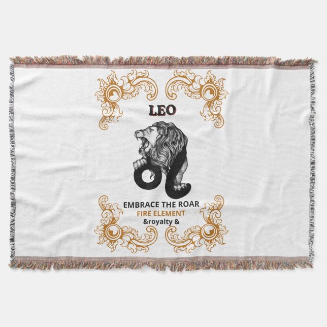 Manta Realeza Leo Zodiaco | Acepta el Rugido Elemento Fu (Anverso)