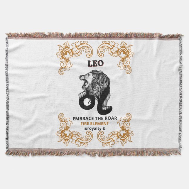 Manta Realeza Leo Zodiaco | Acepta el Rugido Elemento Fu (Anverso)