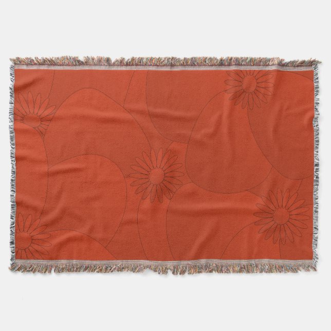 Manta Red Anemone Floral Blanket (Anverso)