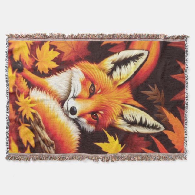 Manta Red Fox Throw Blanket (Anverso)