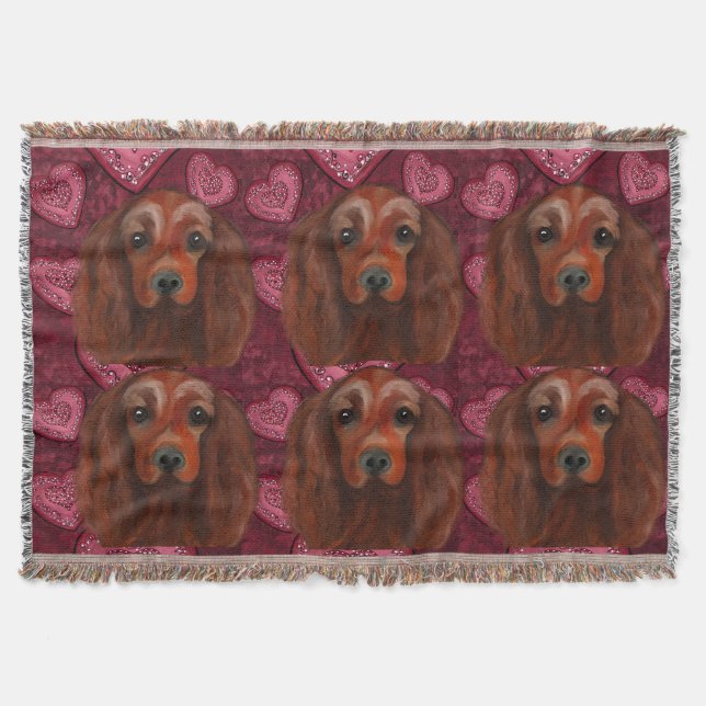Manta Red Setter de Irlanda (Anverso)
