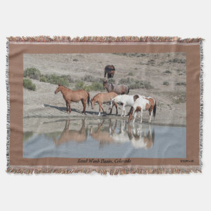 Manta Reflexiones de caballos salvajes