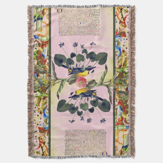 Manta Reflexiones iluminadas Rosa polvoriento (Frente vertical)