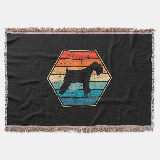 Manta Regalo de perro Schnauzer en miniatura (Anverso)