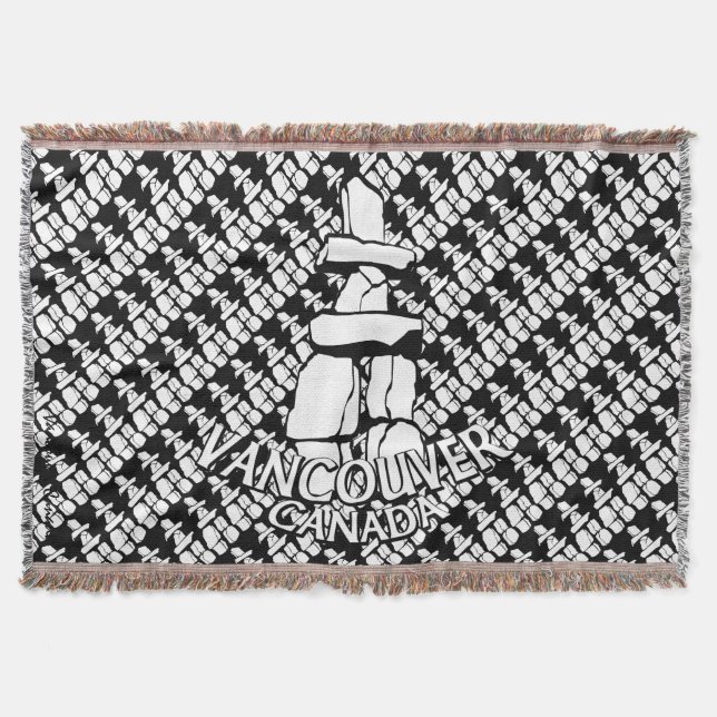 Manta Regalo de recuerdo de Vancouver Blanket Vancouver  (Anverso)
