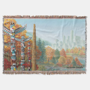 Manta Regalo de recuerdo de Vancouver Blanket Vancouver