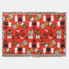 Manta Regalo único de Recién nacido Naranja