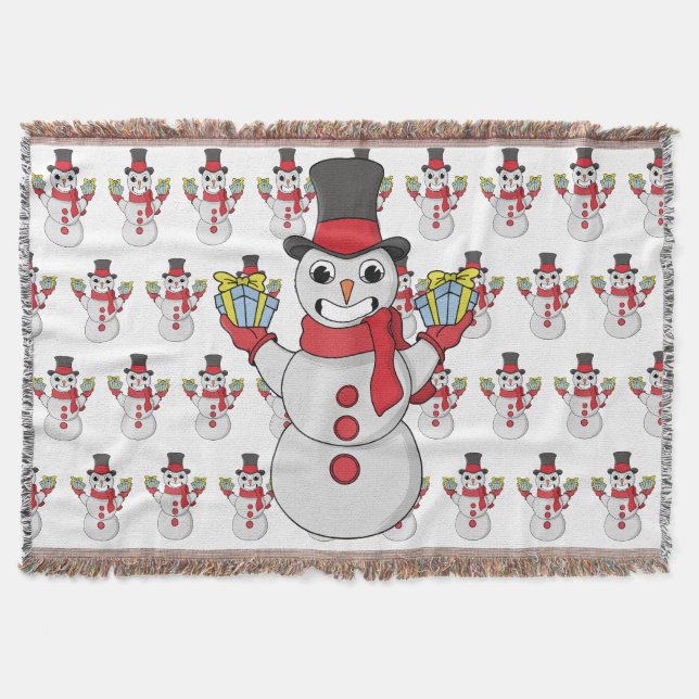 Manta Regalos para ti de Snowman (Anverso)