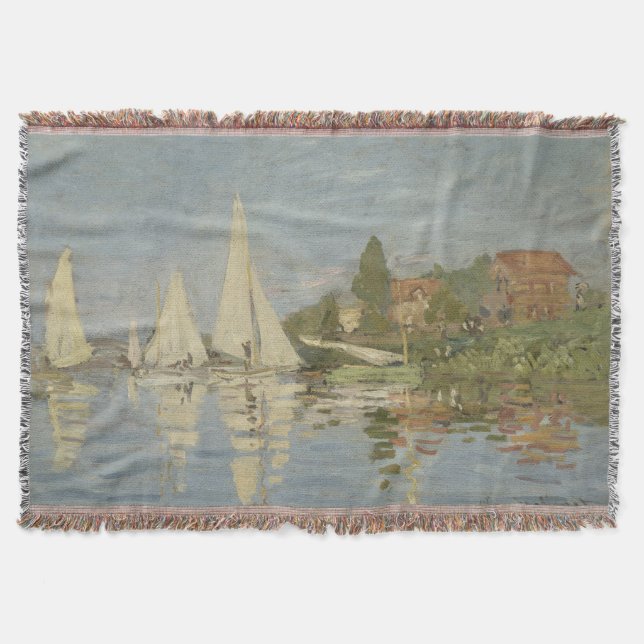Manta Regattas at Argenteuil, OIl Painting, Claude Monet (Anverso)