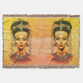 Manta Reina real de Egipto - Arte neo-faraón moderno