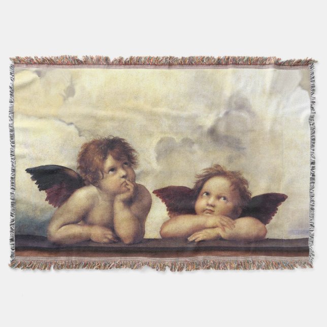 Manta RENACIMIENTO ANGELS Raffaello Sanzio, Winged Cheru (Anverso)