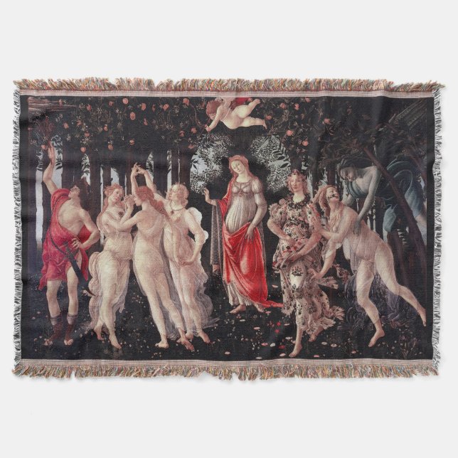 Manta Renacimiento del Primavera Sandro Botticelli (Anverso)