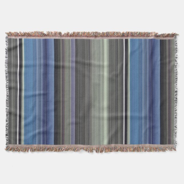 Manta Resumen #1: Azul y gris (Anverso)