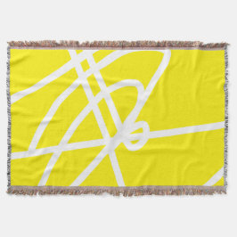 Manta Resumen Art Minimalismo Líneas blancas azul