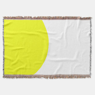 Manta Resumen Arte Mínimo Blanco Amarillo