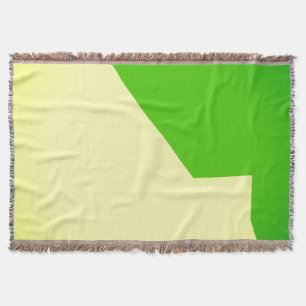Manta Resumen Arte Mínimo Crema Verde