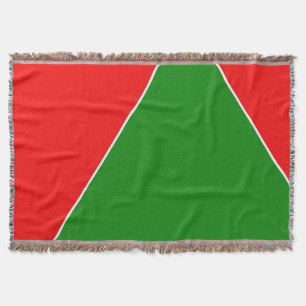 Manta Resumen Arte Mínimo Mapa Verde Rojo