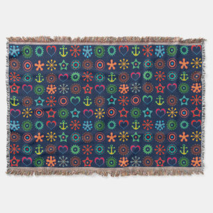 Manta Resumen de formas divertidas diseño retro impresió