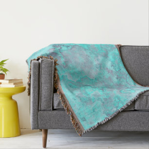 Manta Resumen de mármol turquesa