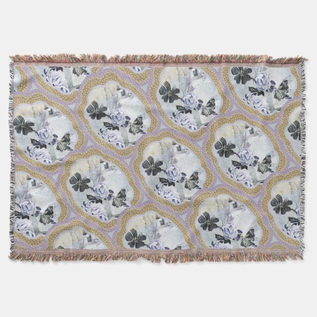 Manta Resumen de Medallones Florales (Anverso)