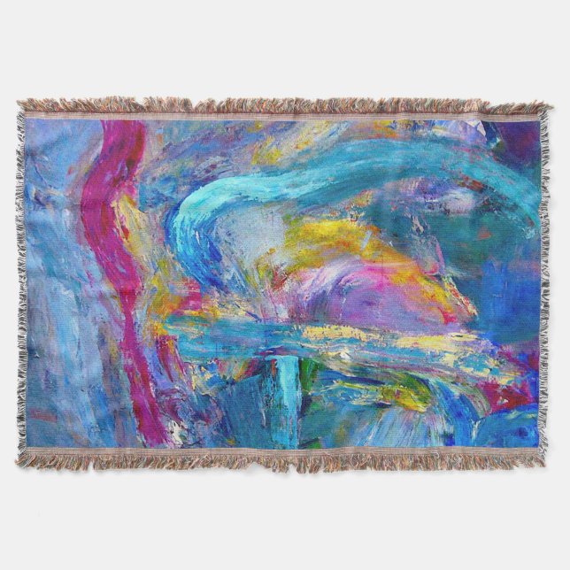 Manta Resumen de pintura expresionista de 1997 (Anverso)