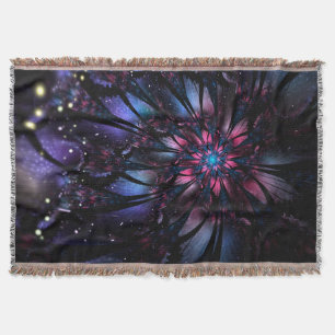 Manta Resumen del diseño de flor fractal.