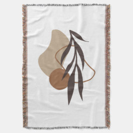 Manta Resumen moderno Formas de planta de boho Art