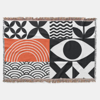 Manta Resumen moderno: tela de diseño artístico.