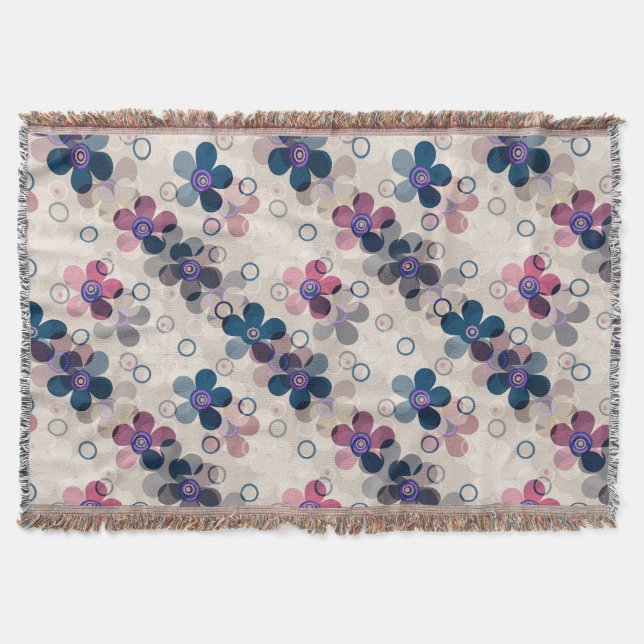 Manta Resumen niños lindos flores personalizados florale (Anverso)