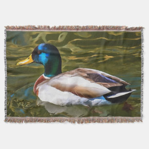 Manta Retrato artístico del pato mallard