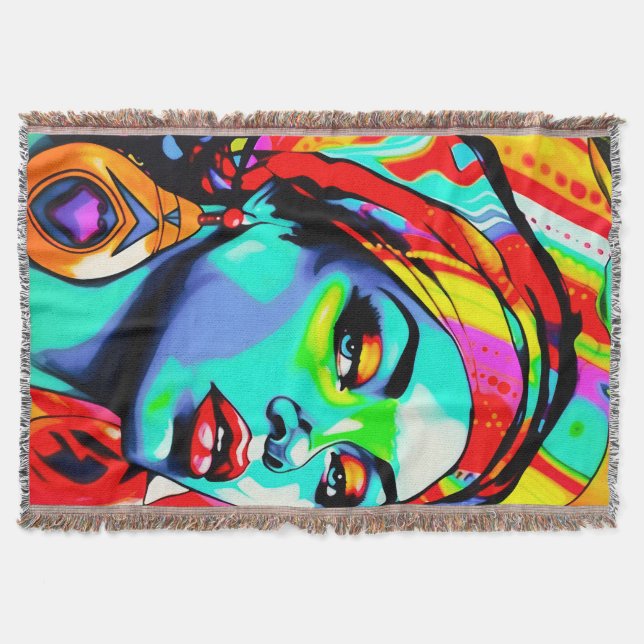 Manta Retrato de arte pop (Anverso)