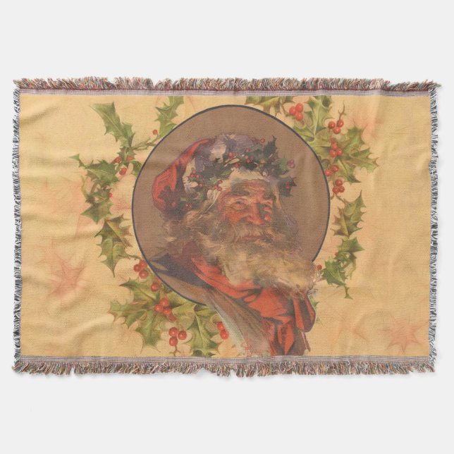 Manta Retrato de época de los Navidades de Santa Claus (Anverso)